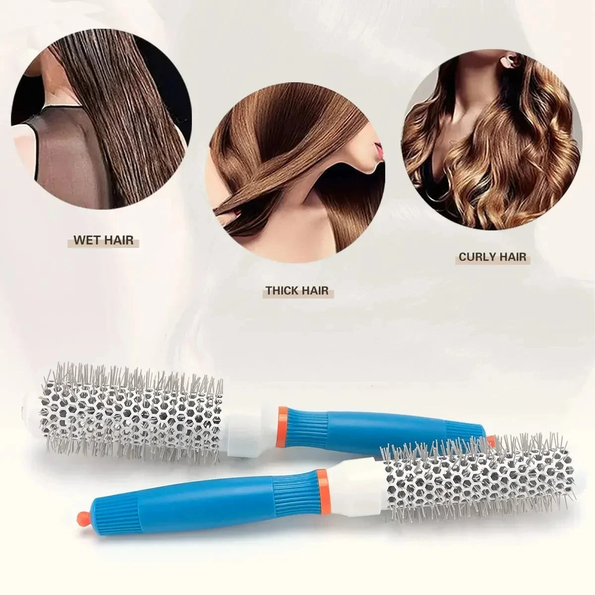Thermal Round Blowout Brush — Aluminum Barrel, 5 Sizes