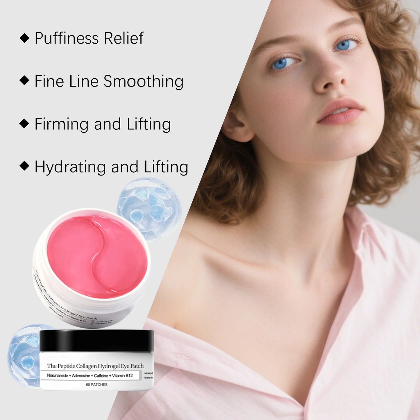 Hydrogel Collagen Eye Patches — Dark-Circle Rescue